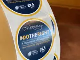 Roll of do the right stickers